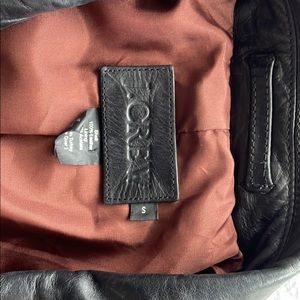 Mens JCrew leather jacket small